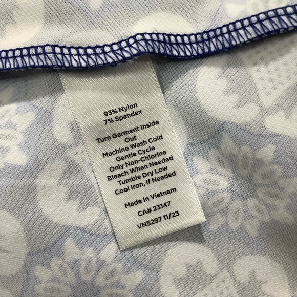 Talbots Blue Floral Sleeveless Maxi Dress - Picture 8 of 8